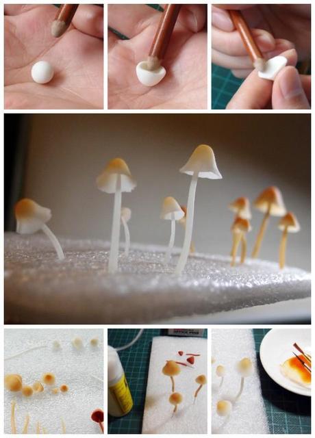 tuto champignon fimo