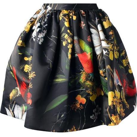 ALICE+OLIVIA floral lantern skirt