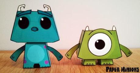 Blog_Paper_Toy_papertoys_Sully_Mike_Paper_Minions Blog_Paper_Toy_papertoys_Sully_Mike_Paper_Minions