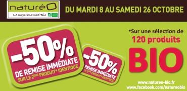 Supermarché bio naturéO : profitez d'une grande opération promo !