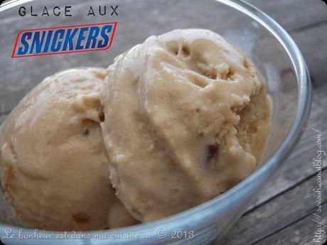 Glace aux Snickers