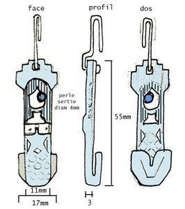 Ola boucle-oreille-sirene