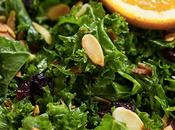 Salade kale l’orange cranberries
