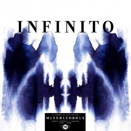 Watercolor artistic paint blue black purple infinito