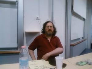 Quelques photos de la conférence de Stallman