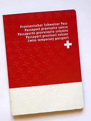 Un passeport suisse provisoire