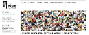 Webby Awards : Webby Awards 2008 ... Les meilleures home page du monde