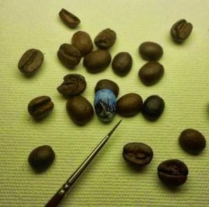 Hasan-Kale-peinture graines de café