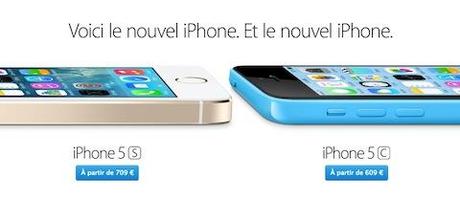 Apple augmente les prix des iPhone 5S et 5C, en France, en toute discrétion…