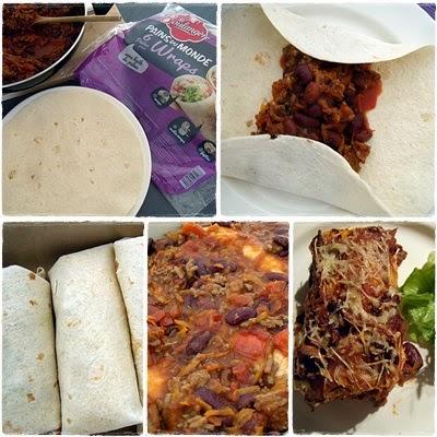 Enchiladas - Gratin de wraps, boeuf & haricots rouges