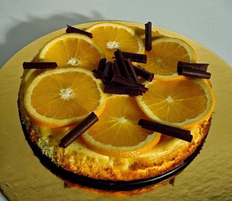 Cheesecake orange et chocolat
