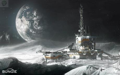 destiny moon 1  Destiny se montre avec 6 nouveaux artworks  Xbox One xbox 360 ps4 PS3 Destiny bungie artwork 