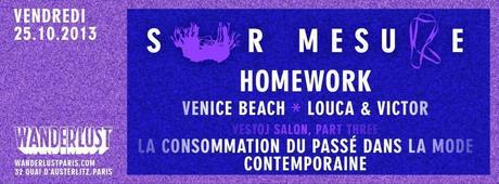 banniere - Sur Mesure avec Homework, Venice Beach et Louca & Victor au Wanderlust