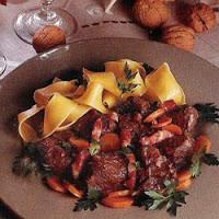 Joue de bœuf au vin rouge