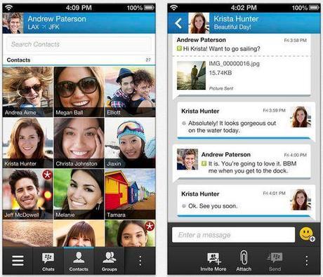 BBM iPhone disponible sur lApp Store BBM iphone