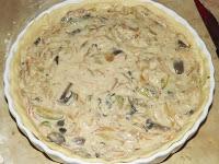 Quiche aux fruits de mer et à la courgette