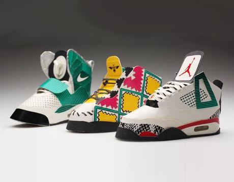 Des nikes en paquets de cigarettes
