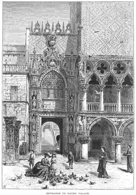 Porte de la Carta du palais Ducal de Venise