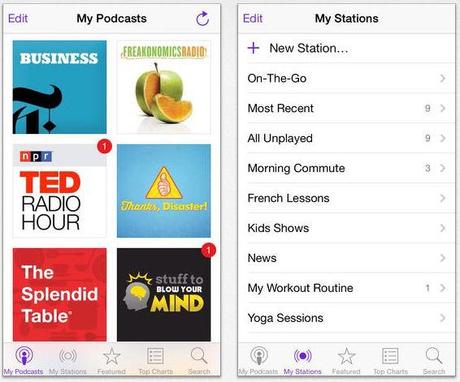 podcasts ios 7