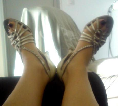 Mes sandales dorées NewLook !