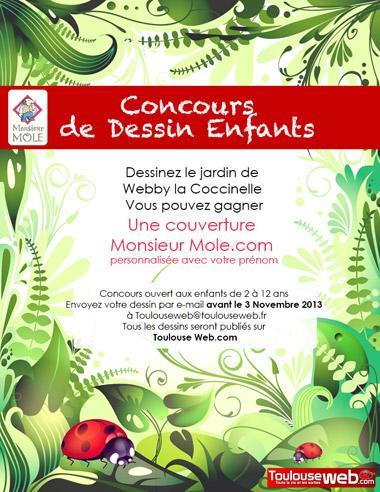 Toulouseweb propose un concours de dessin ouvert à tous les enfants de 2 à 12 ans !