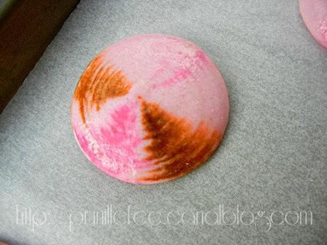 Macarons fantaisies chocolat noir / framboise macarons originaux prunillefee