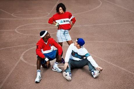 Le coq sportif en mode 80s