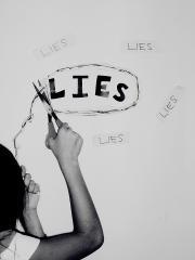 mensonge, lie, lying, mentir, twinphotography