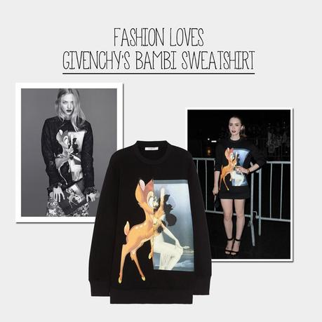 Le sweatshirt Bambi de Givenchy