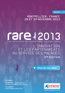 Rencontres Eurobiomed des maladies rares : AFM-Téléthon partenaire de RARE2013