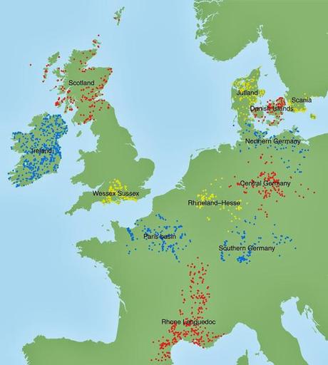 L'introduction de l'agriculture en Europe a été suivi d'un effondrement de la population