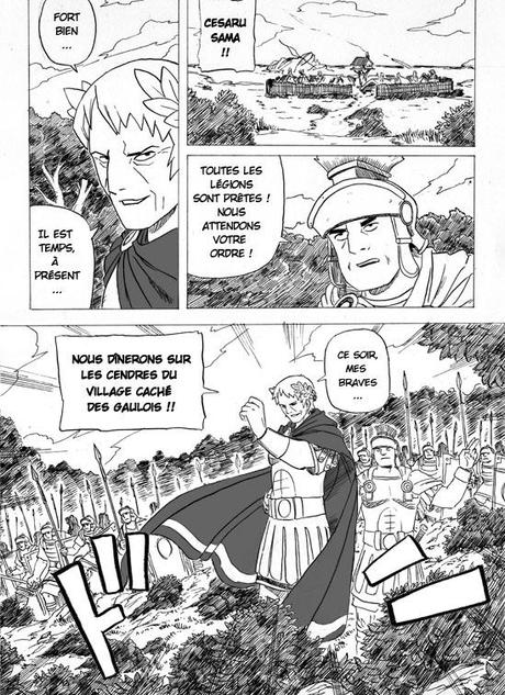 Il déssine Astérix à la manière de Naruto