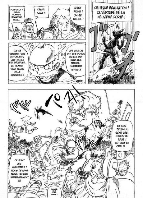 Il déssine Astérix à la manière de Naruto