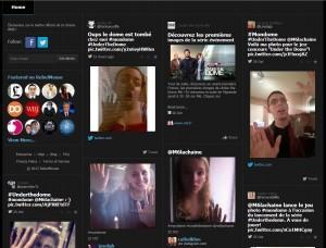 M6 mise sur le digital pour le lancement de la série «Under the Dome» Social wall Under the Dome