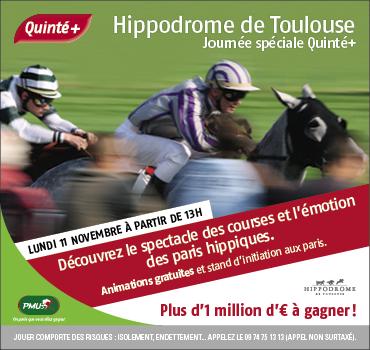 Tiercé Quarté+ Quinté+ à l’Hippodrome de Toulouse le Lundi 11 Novembre 2013