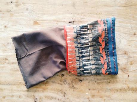 The World is a Kit, Make it! #4 :: Tutorials! et hop votre trousse se révèle! ;) Faites une rentrée dans le tissu marron puis coudre l'ouverture qui sera à présent le fond de votre trousse!