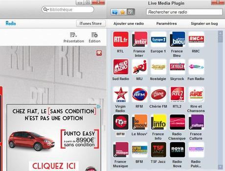 live media plugin itunes