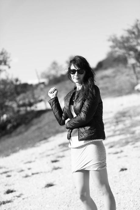 mademoiselle plume gémo doudoune comptoir des cotonniers photo tenue gemo Black feather