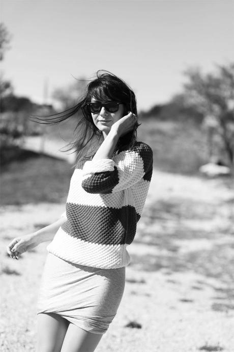 mademoiselle plume gémo doudoune comptoir des cotonniers photo pull loose gemo Black feather