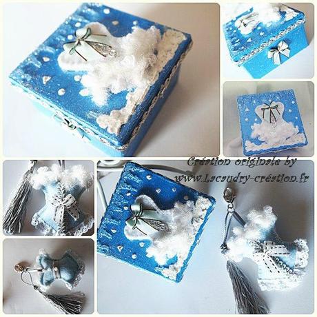 boite a bijou et bijou de sac princesse de glace