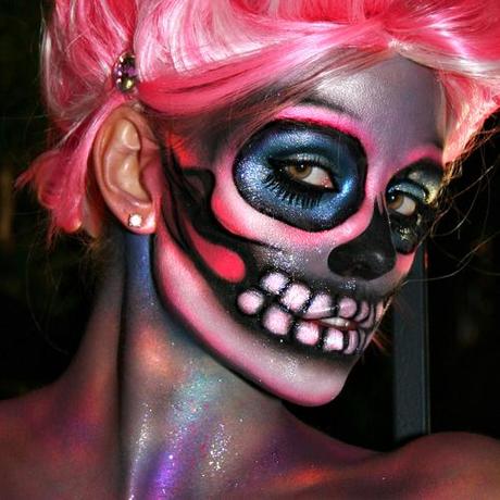 day of the dead skull makeup