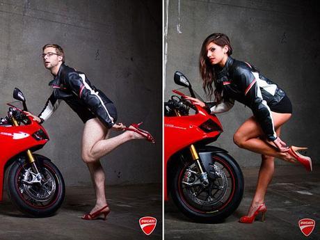 Des mecs posent comme des nanas pour Ducati