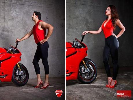 Des mecs posent comme des nanas pour Ducati