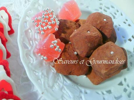 Truffes aux Loukoums à la Rose.