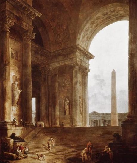 Hubert Robert 1787 L'obelisque