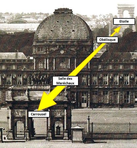 meissonier_Les ruines du palais des Tuileries 1860 Axe Glorieux