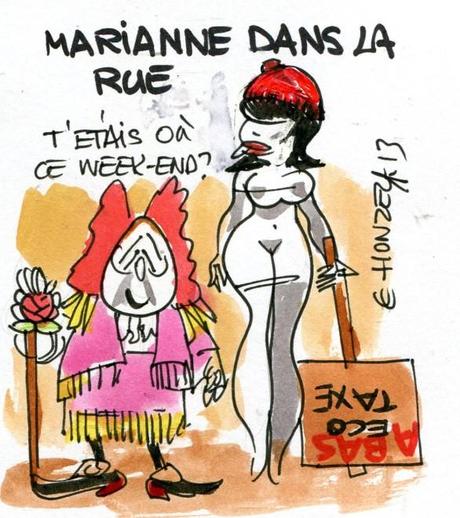 imgscan contrepoints 2013-2328 Marianne dans la rue