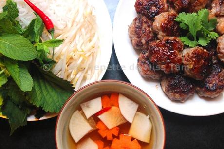 Bun Cha, vermicelles de riz au porc grillé de Hanoï (Bún Chả Hà Nội)