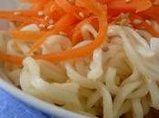 Nouilles chinoises sautées, carottes sésame