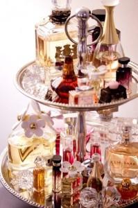 plateau de parfums